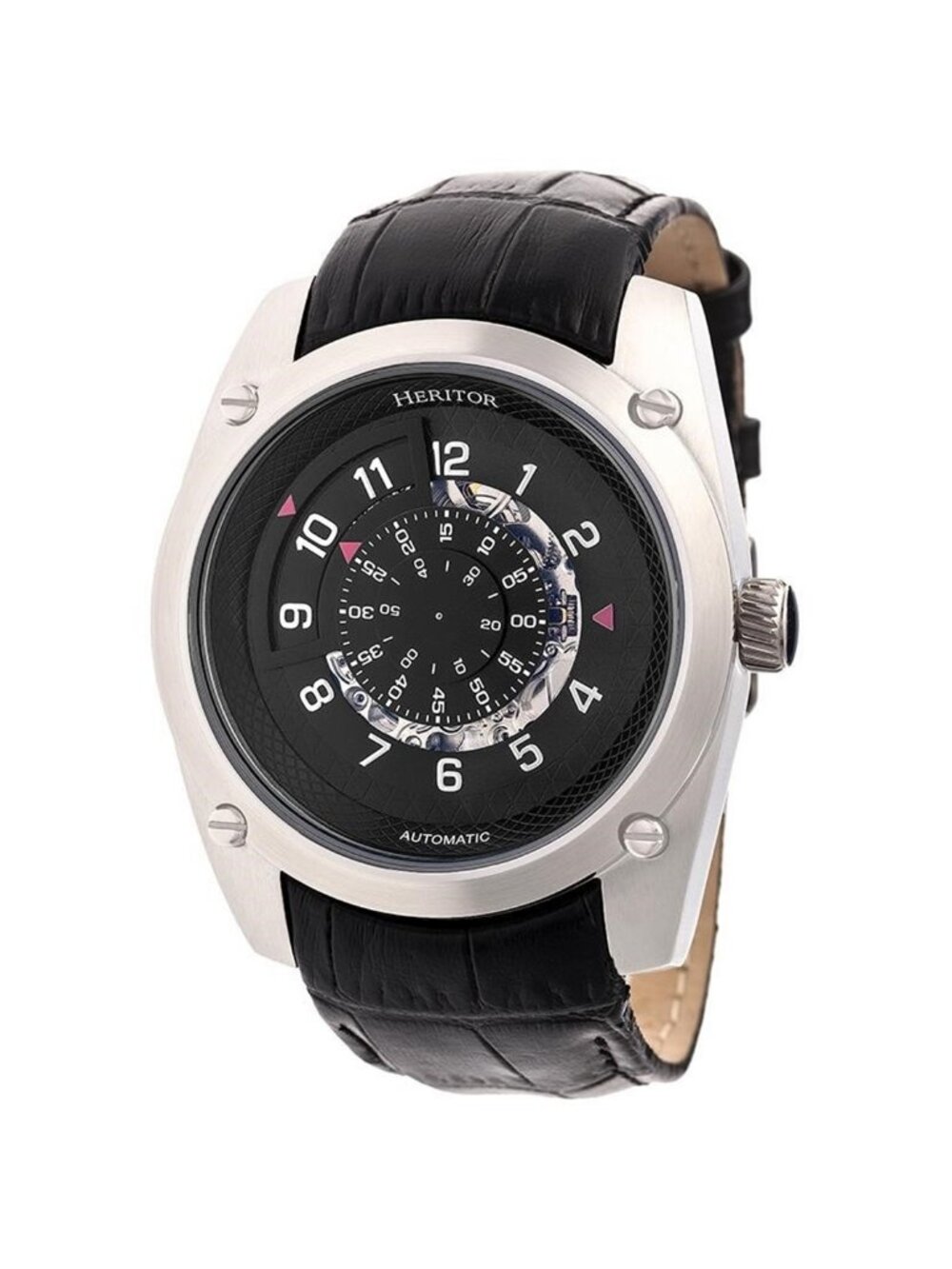 NWT Heritor Daniels Automatic Black Dial Men's Watch